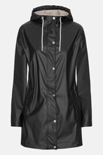 Load image into Gallery viewer, IJ- Black Beauty Short Hooded Rain Jacket RAIN228FR