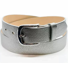 Load image into Gallery viewer, Metallic Leather Belt
