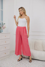 Load image into Gallery viewer, Celia's Linen Pants in Raspberry
