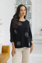Load image into Gallery viewer, Black Delilah's Diamond Rose Sweater
