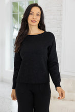 Load image into Gallery viewer, Starlight Shimmer Black Sweater
