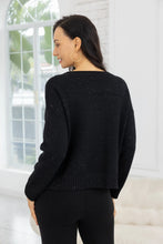 Load image into Gallery viewer, Starlight Shimmer Black Sweater

