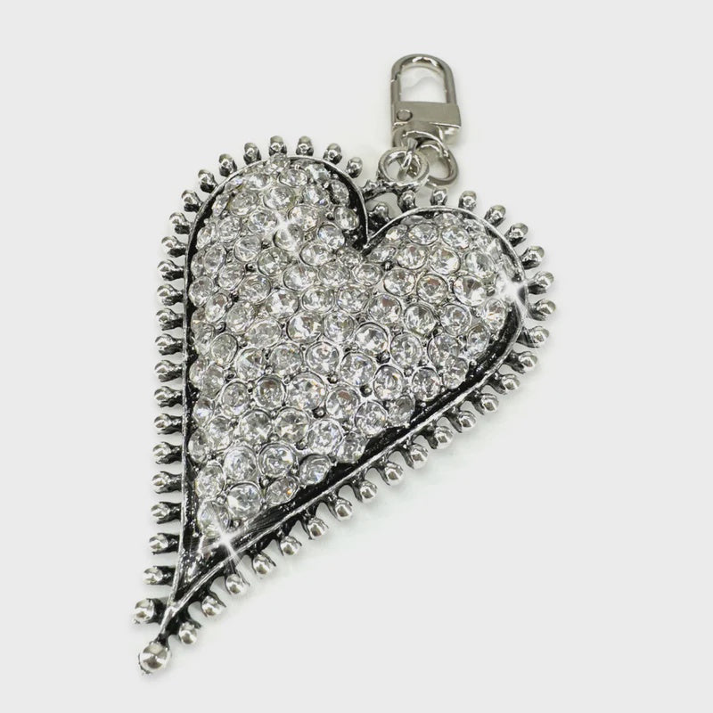 Pave Heart Charm