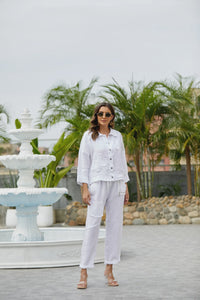 Garden Elegance Linen Pant