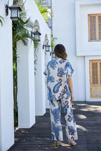 Lorenza's Printed Linen Pant