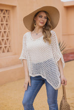 Load image into Gallery viewer, Paloma's Crochet Knit Tunic in Cream
