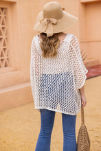 Load image into Gallery viewer, Paloma's Crochet Knit Tunic in Cream
