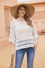 Load image into Gallery viewer, Talula Oval Crochet Top in Cream
