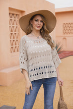 Load image into Gallery viewer, Talula Oval Crochet Top in Beige
