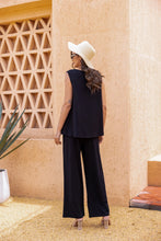 Load image into Gallery viewer, Amelia Black Bamboo Cut Out Hem Gaucho
