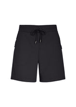 Load image into Gallery viewer, Black Siham 3 Scallop Edge Pocket shorts
