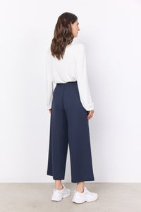 Navy Siham 36 White Leg Pull On Pant