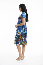 Load image into Gallery viewer, OT- 100% Cotton Printed Tiered Dress
