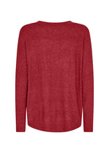 Load image into Gallery viewer, SC- Biara Cardinal Long Sleeve V-Neck Soft Tunic
