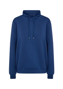 Banu 125 Estate Blue Cowl Neck Sweater