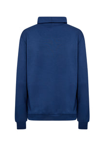 Banu 125 Estate Blue Cowl Neck Sweater
