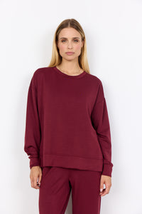 Banu 164 Dark Red Crew Neck Sweater