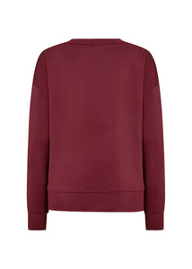 Banu 164 Dark Red Crew Neck Sweater