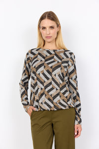 SC- Galina 64 Sand Printed Long Sleeve