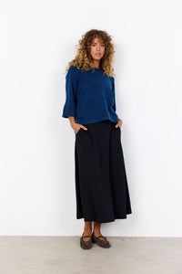 Banu 258 Black Skirt With Pockets