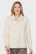 Load image into Gallery viewer, Pearl Everyday Quarter Snap Sweater
