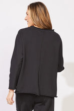 Load image into Gallery viewer, Black Relaxed Roll Neck Top
