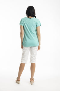 100% Cotton V-Neck T-Shirts