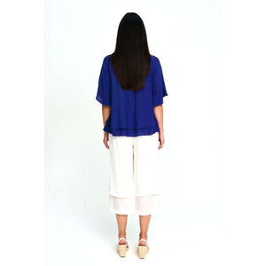 Cobalt Blue Layered Blouse