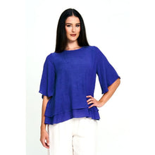 Load image into Gallery viewer, Cobalt Blue Layered Blouse
