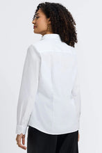Load image into Gallery viewer, White Dianna Pin Point No Iron Blouse
