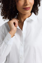 Load image into Gallery viewer, White Dianna Pin Point No Iron Blouse
