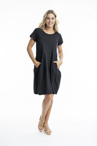 100% Cotton Tiered Bubble Dress