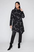Load image into Gallery viewer, Black Printed Knit Coat

