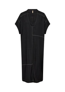 Black Paige 3 Viscose Patch Dress