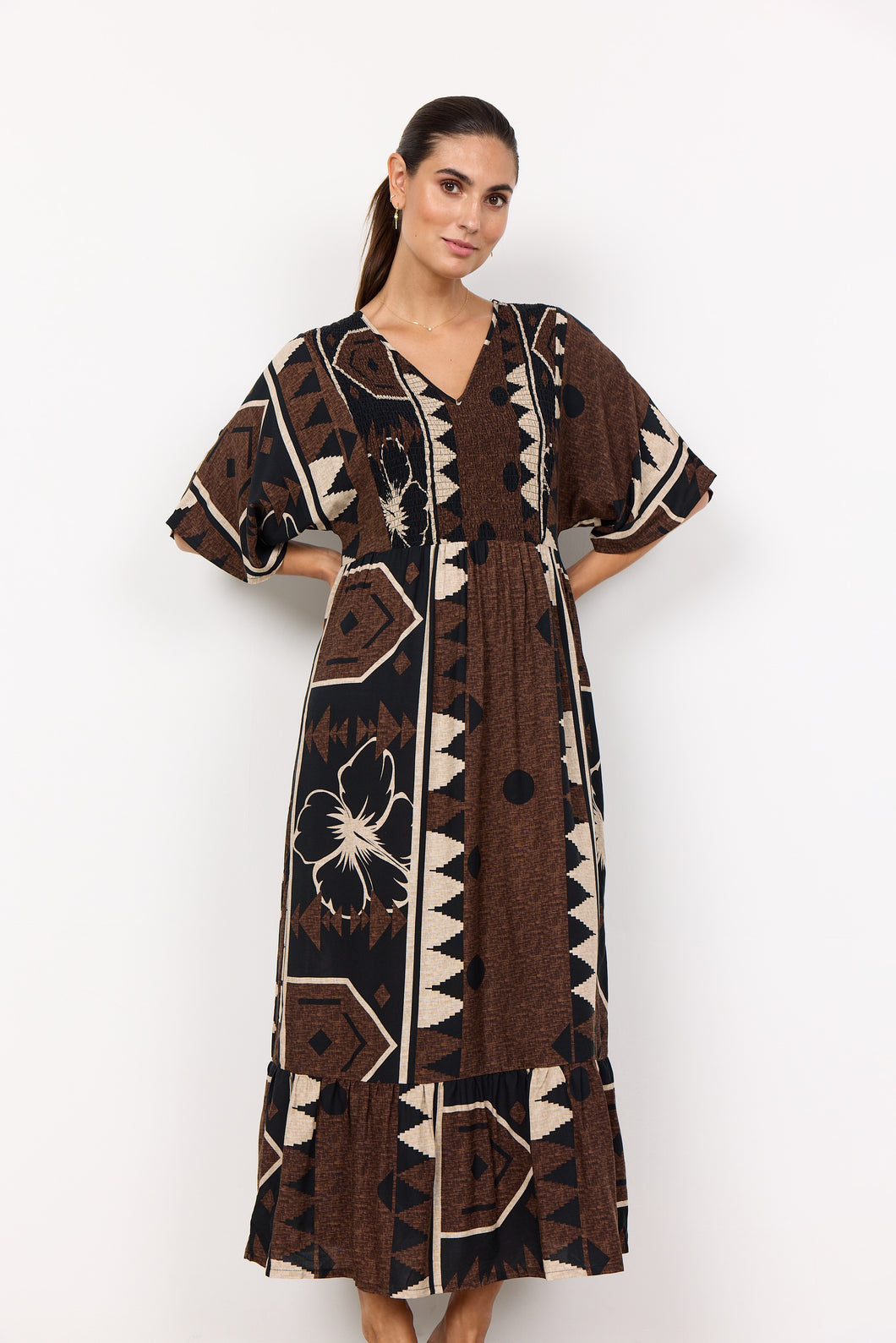 Rosalie 3 Hot Fudge Printed Dress