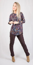 Load image into Gallery viewer, Indigo Leaves Paisley Tunic
