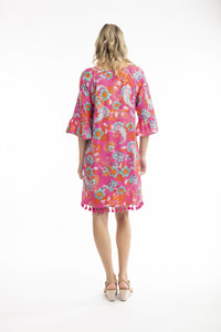 Symi Printed Tassel Dress