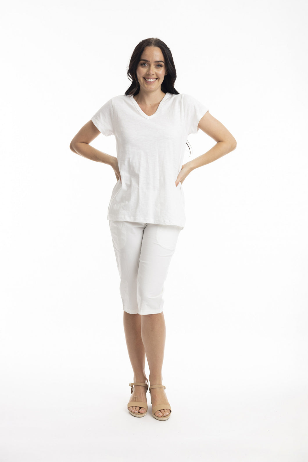 100% Cotton V-Neck T-Shirts