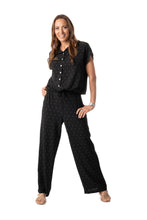 Load image into Gallery viewer, Flowy Black Printed Pant
