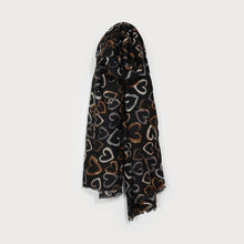 Load image into Gallery viewer, Light Weight Metallic Abstract Scarf
