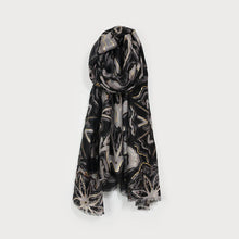 Load image into Gallery viewer, Light Weight Metallic Abstract Scarf
