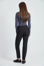 Load image into Gallery viewer, UP- Black Precision Ponte Slim Pant
