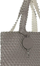 Load image into Gallery viewer, Reversible Woven Tote in Falcon/ Egg White
