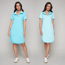 Load image into Gallery viewer, Aqua Short Sleeve Dress
