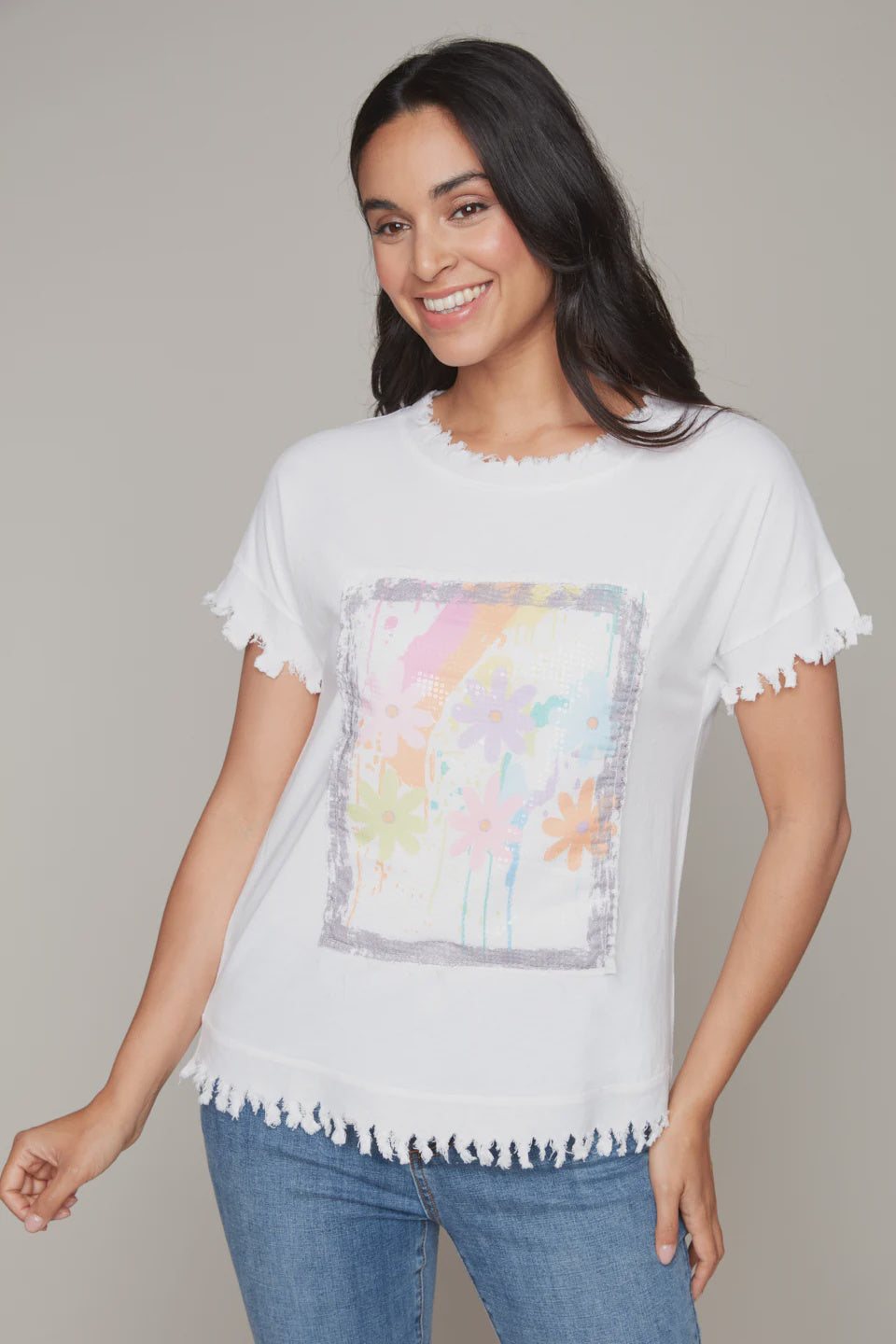 Floral Fringe T-Shirt