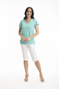 100% Cotton V-Neck T-Shirts