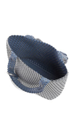Load image into Gallery viewer, Reversible Woven Tote in Orion Blue/Silver
