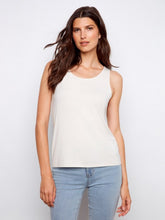Load image into Gallery viewer, Greige 2 Way-Round &amp; V Neck Bamboo Cami
