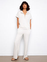 Load image into Gallery viewer, Light Grey Soft Scuba Wide Leg Jogger Pants
