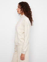 Load image into Gallery viewer, Cookie and Cream Soft Scuba Half-Zip Sweatshirt
